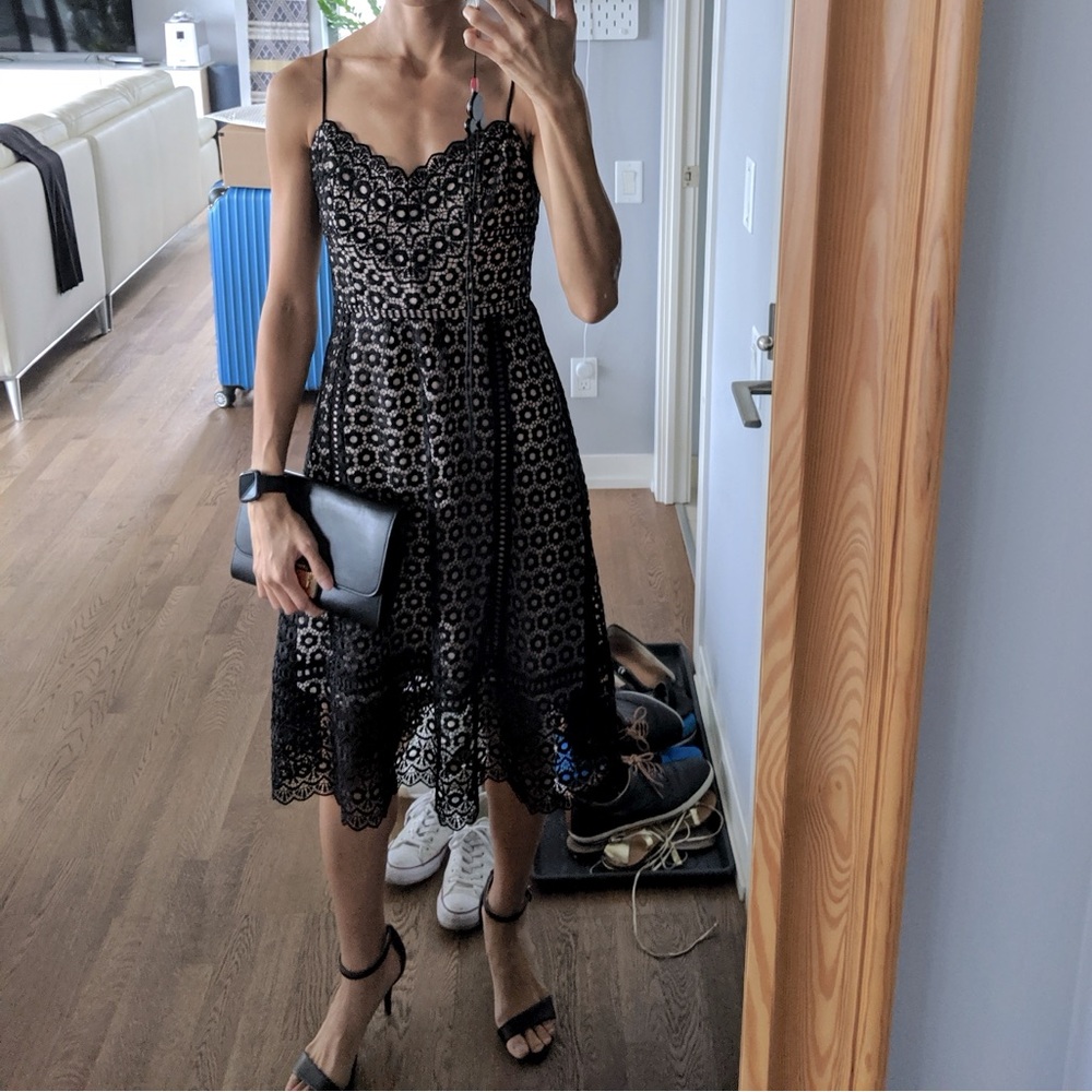 Elegant Black Lace Dress